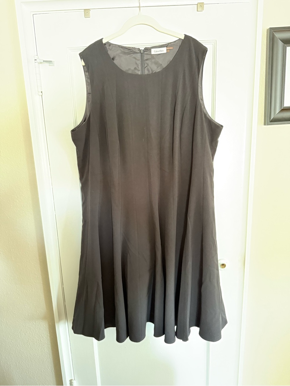Calvin Klein size 24W Black Sleeveless Dress